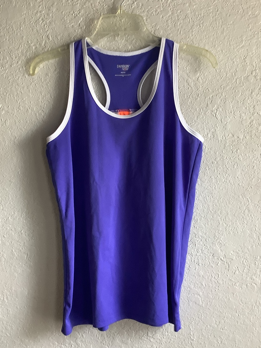 Danskin Now Purple Tank with White Trim